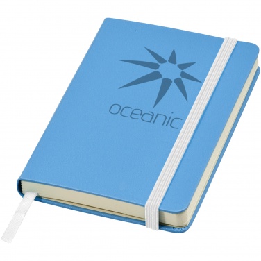 Logo trade promotional giveaway photo of: Classic pocket notebook, light blue