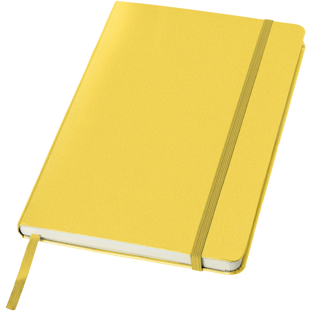 Logo trade advertising products image of: Classic office notebook, yellow