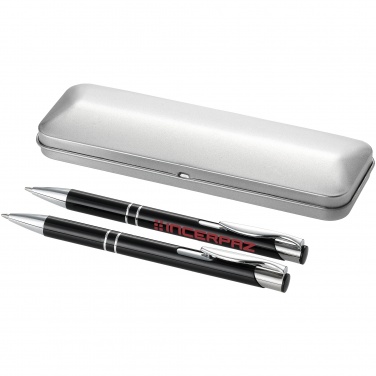Logo trade advertising products picture of: Dublin pen set, black