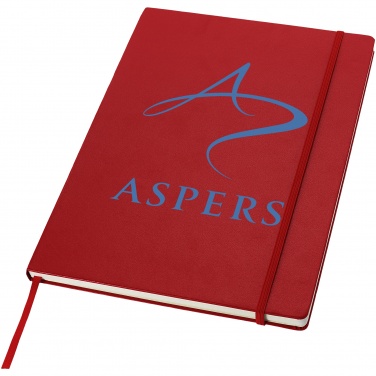 Logo trade advertising product photo of: Executive A4 hard cover notebook, red