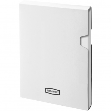 Logo trade business gift photo of: Executive A4 hard cover notebook, white
