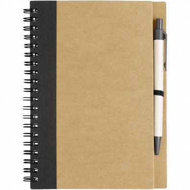 Logotrade business gift image of: Priestly notebook with pen, black