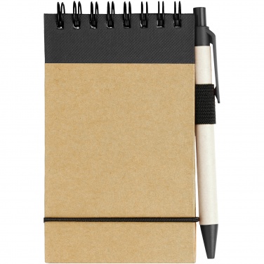 Logo trade promotional gifts picture of: Zuse jotter with pen, black