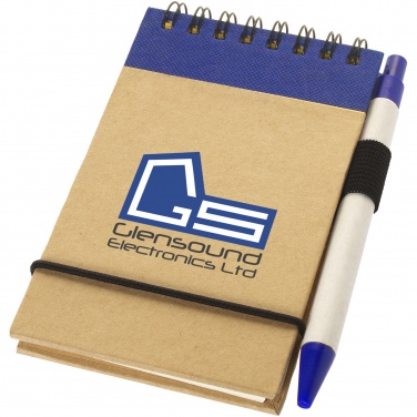 Logo trade promotional giveaways image of: Zuse jotter with pen, blue