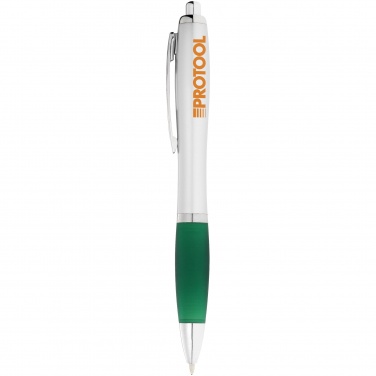 Logo trade promotional merchandise image of: Nash ballpoint pen, green