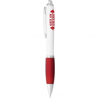 Logo trade promotional items image of: Nash Ballpoint pen, red