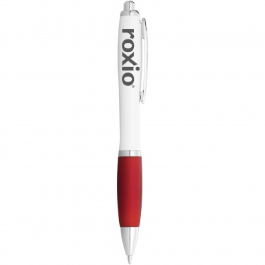 Logo trade promotional giveaway photo of: Nash Ballpoint pen, red