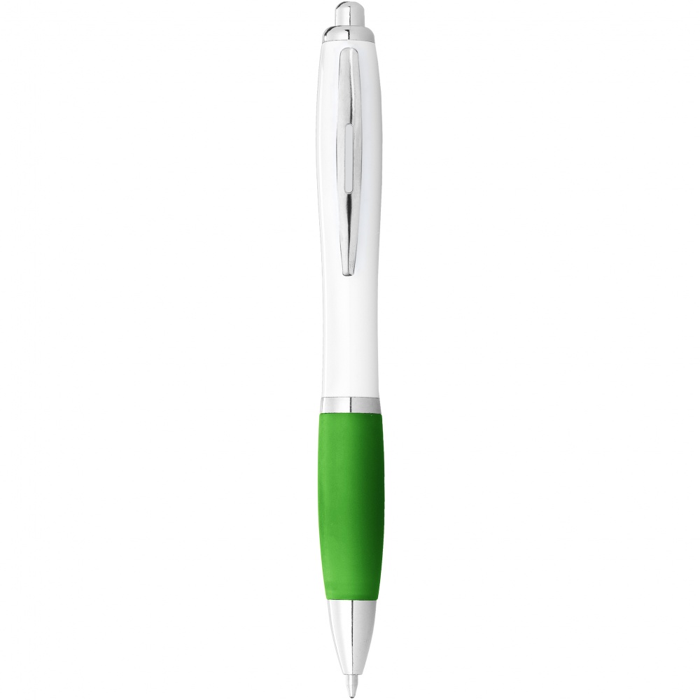 Logo trade promotional merchandise photo of: Nash Ballpoint pen, green
