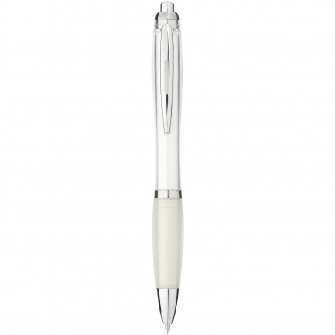 Logo trade promotional gifts image of: Nash ballpoint pen, white