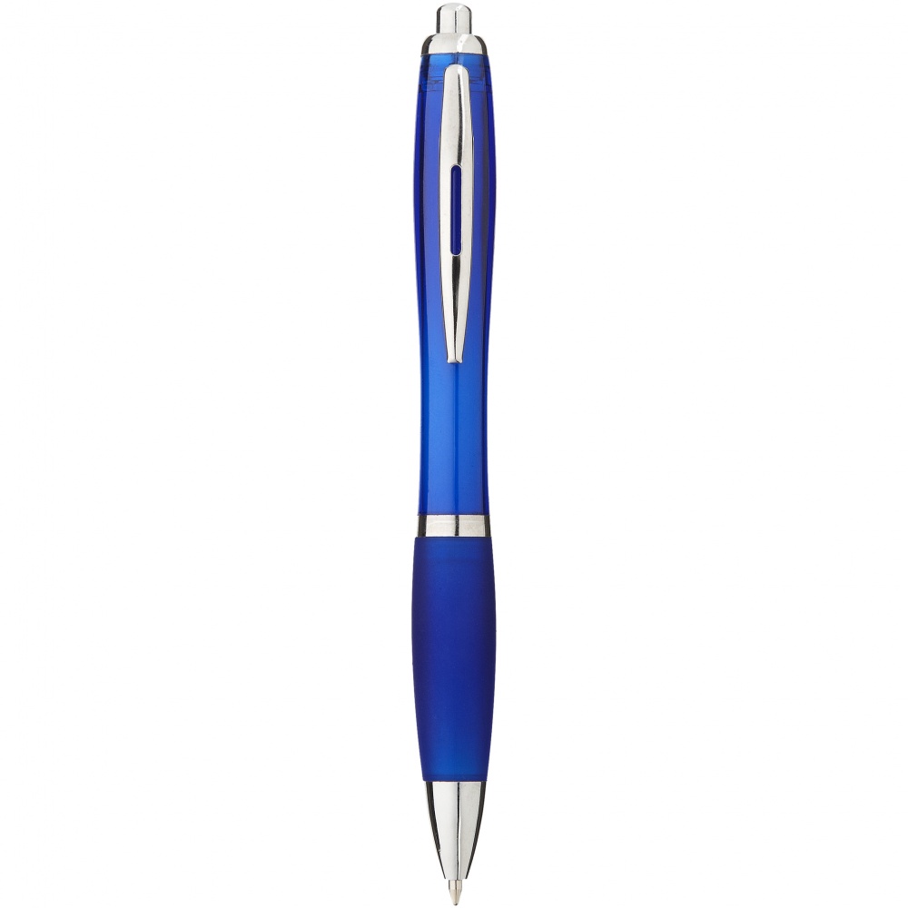 Logo trade advertising products image of: Nash ballpoint pen, blue
