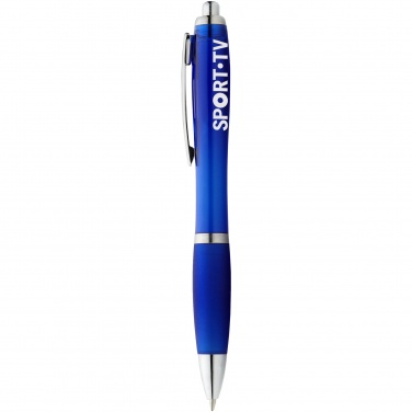 Logo trade promotional merchandise photo of: Nash ballpoint pen, blue