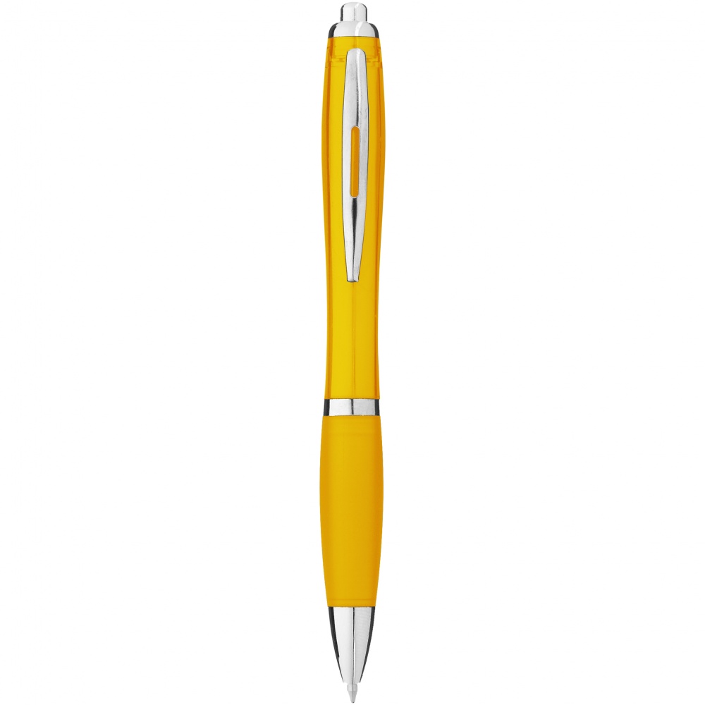 Logo trade corporate gift photo of: Nash ballpoint pen, yellow