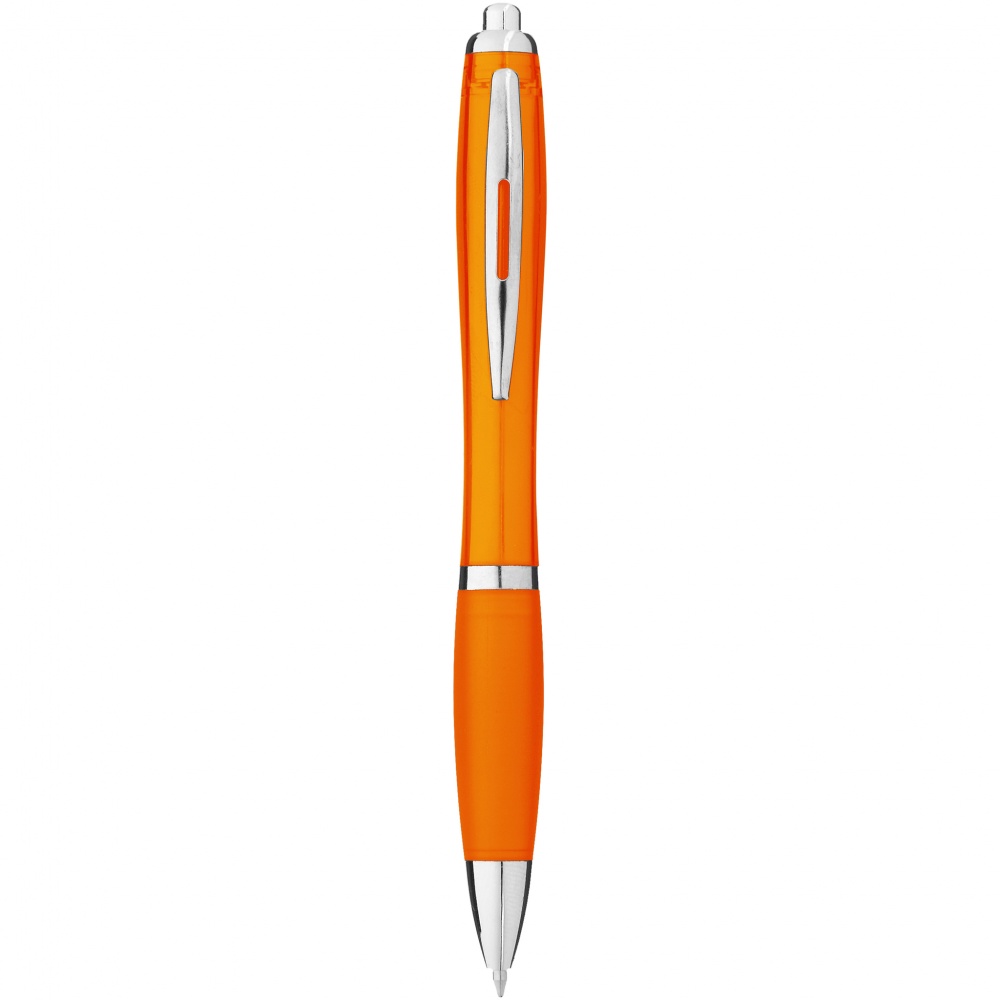 Logo trade corporate gifts picture of: Nash ballpoint pen, orange