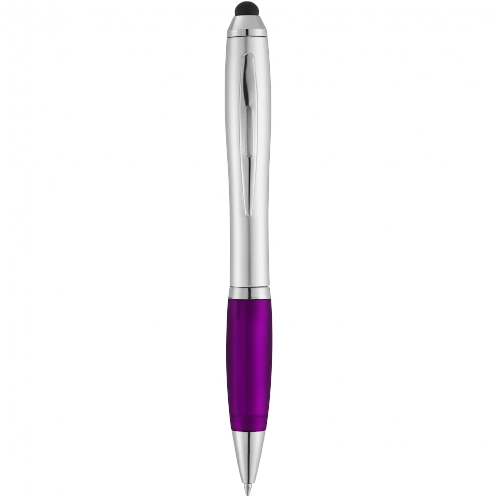 Logo trade promotional product photo of: Nash stylus ballpoint pen, purple