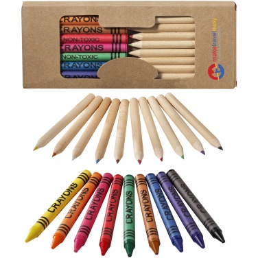 Logo trade promotional items picture of: Pencil and Crayon set