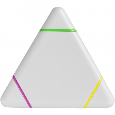 Logotrade corporate gift image of: Bermuda triangle highlighter, white