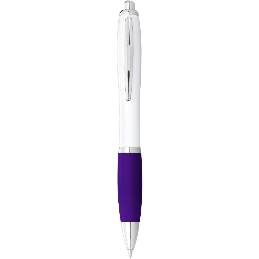 Logo trade business gifts image of: Nash ballpoint pen, purple