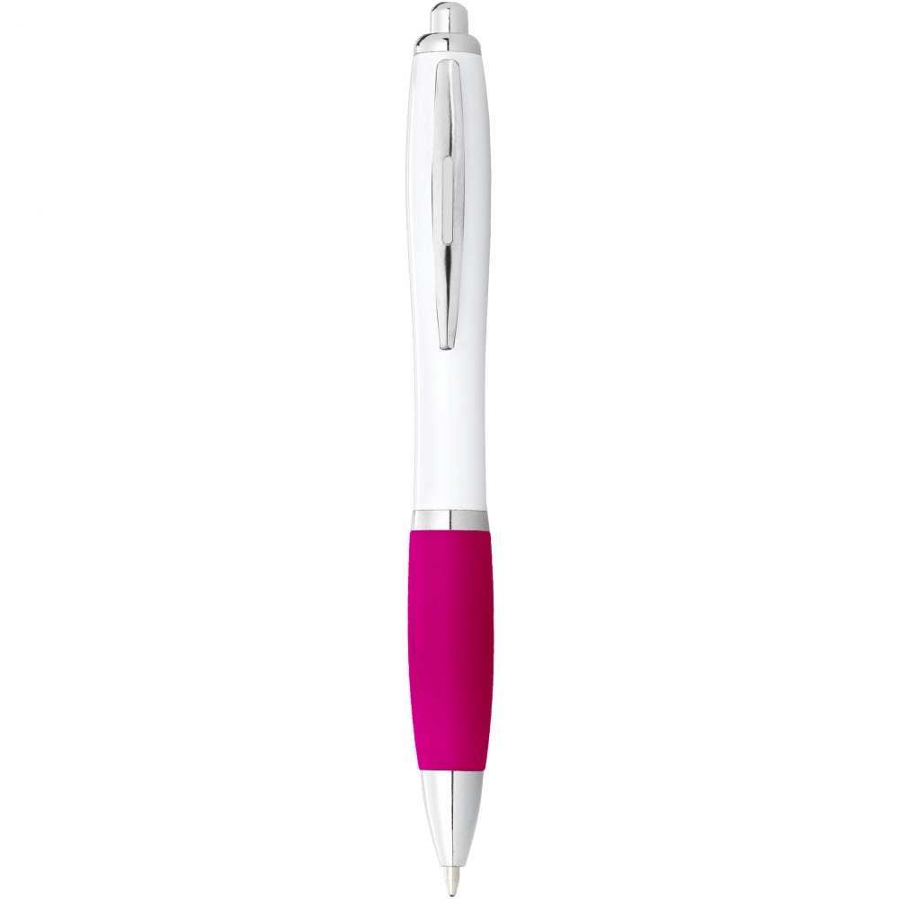 Logo trade advertising products image of: Nash ballpoint pen, pink