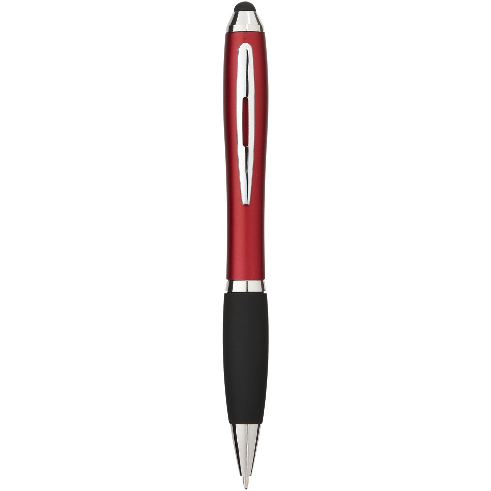 Logo trade promotional product photo of: Nash Stylus Ballpoint Pen, red