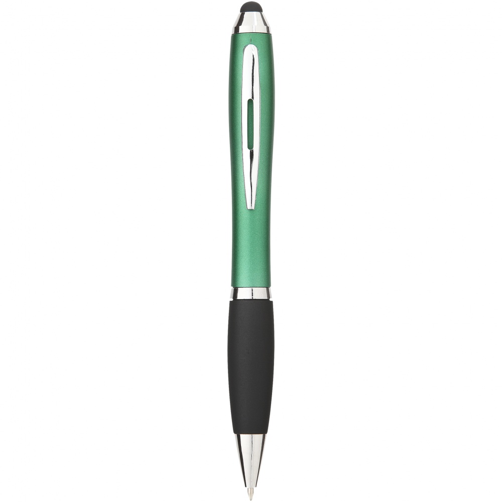Logo trade promotional merchandise picture of: Nash Stylus Ballpoint Pen, green
