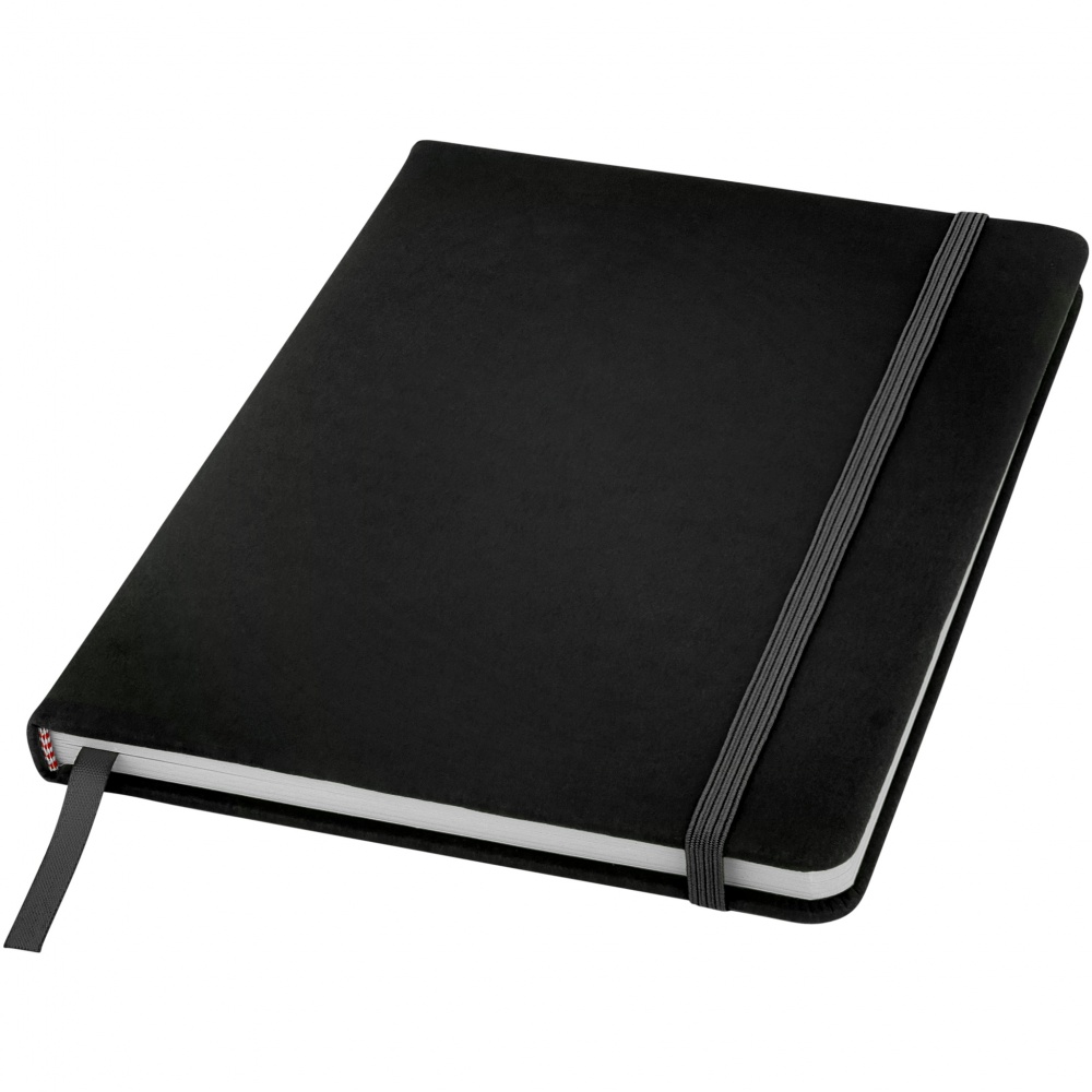 Logo trade promotional gifts picture of: Spectrum A5 Notebook, black