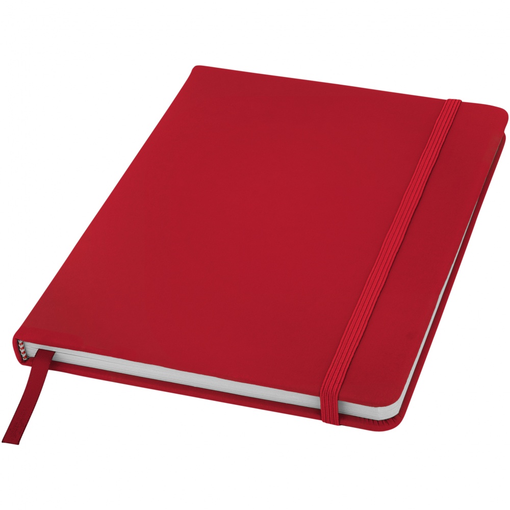 Logo trade promotional merchandise photo of: Spectrum A5 Notebook, red