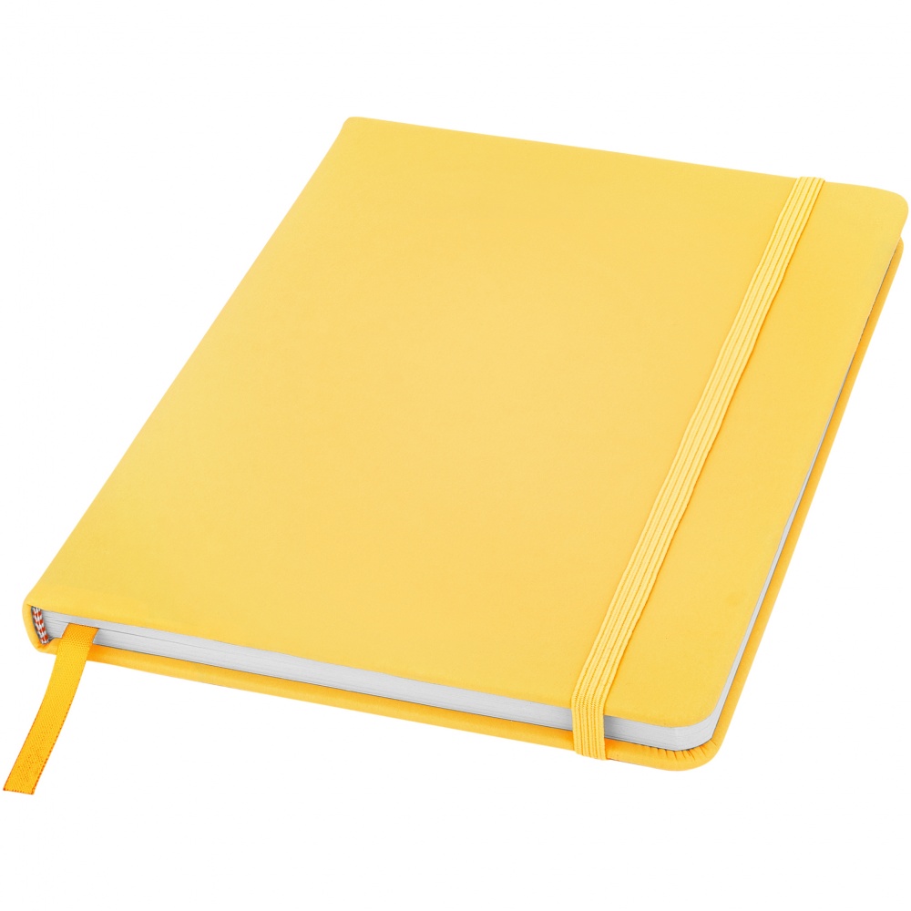 Logo trade promotional items picture of: Spectrum A5 Notebook, yellow