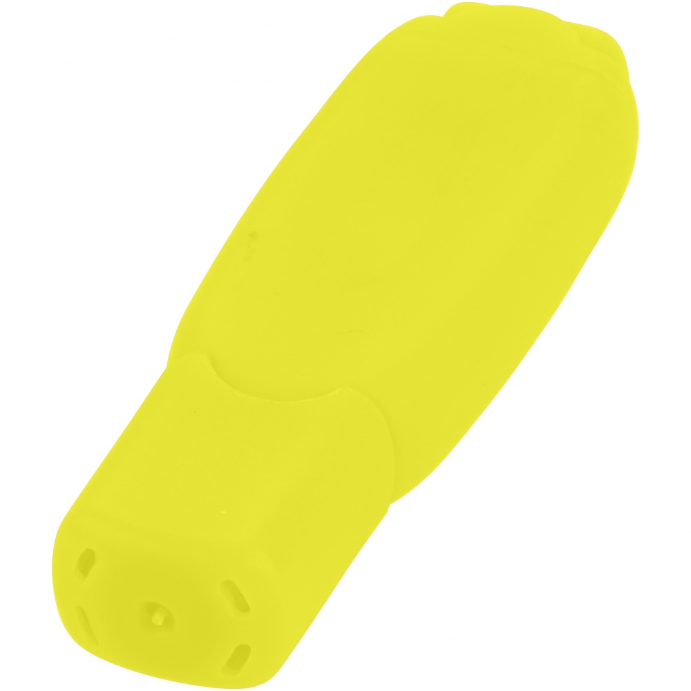 Logo trade promotional merchandise image of: Bitty highlighter, yellow