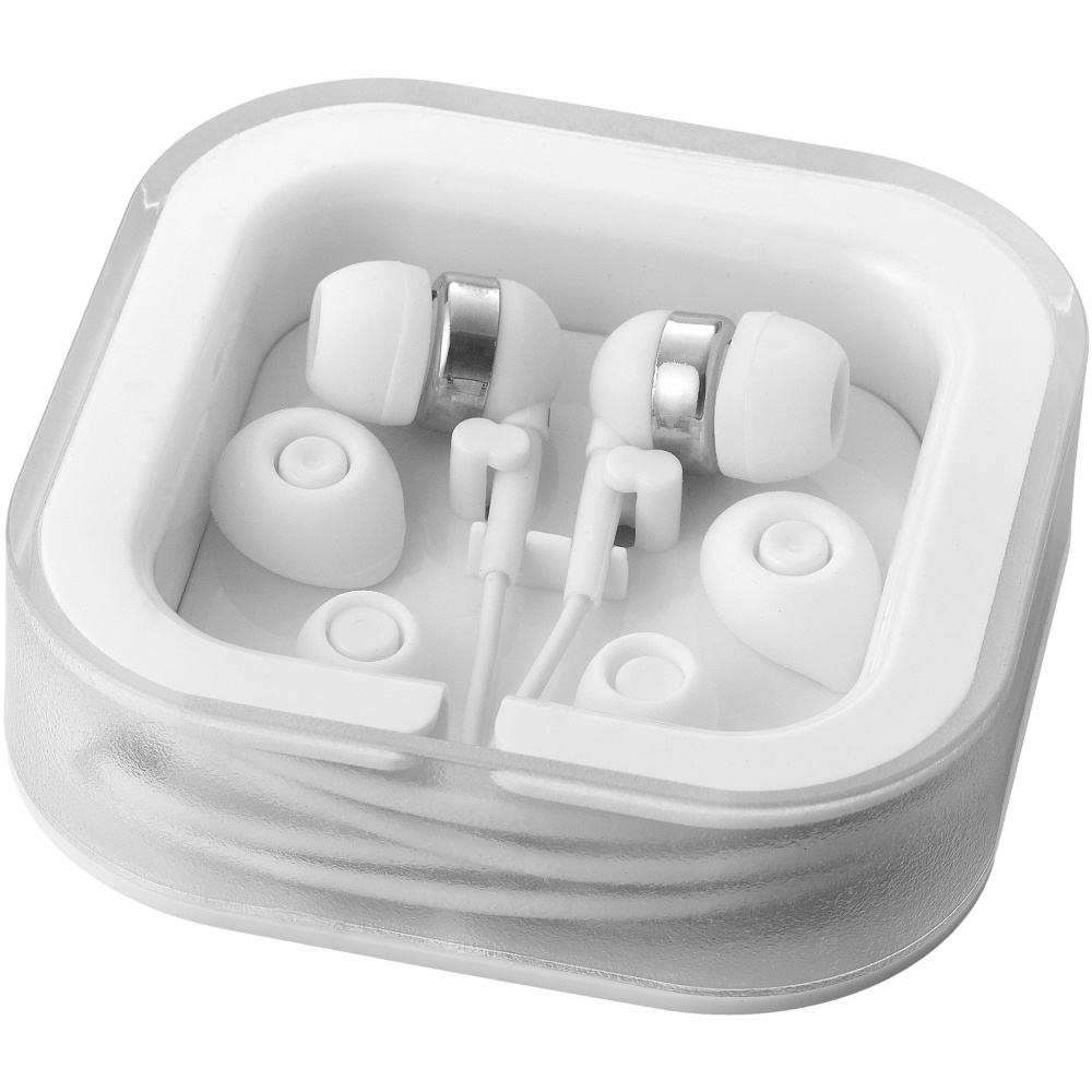Logotrade corporate gift picture of: Sargas earbuds, white