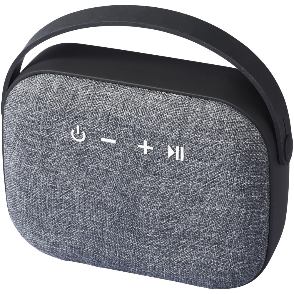 Logotrade corporate gift image of: Woven Fabric Bluetooth® Speaker, grey