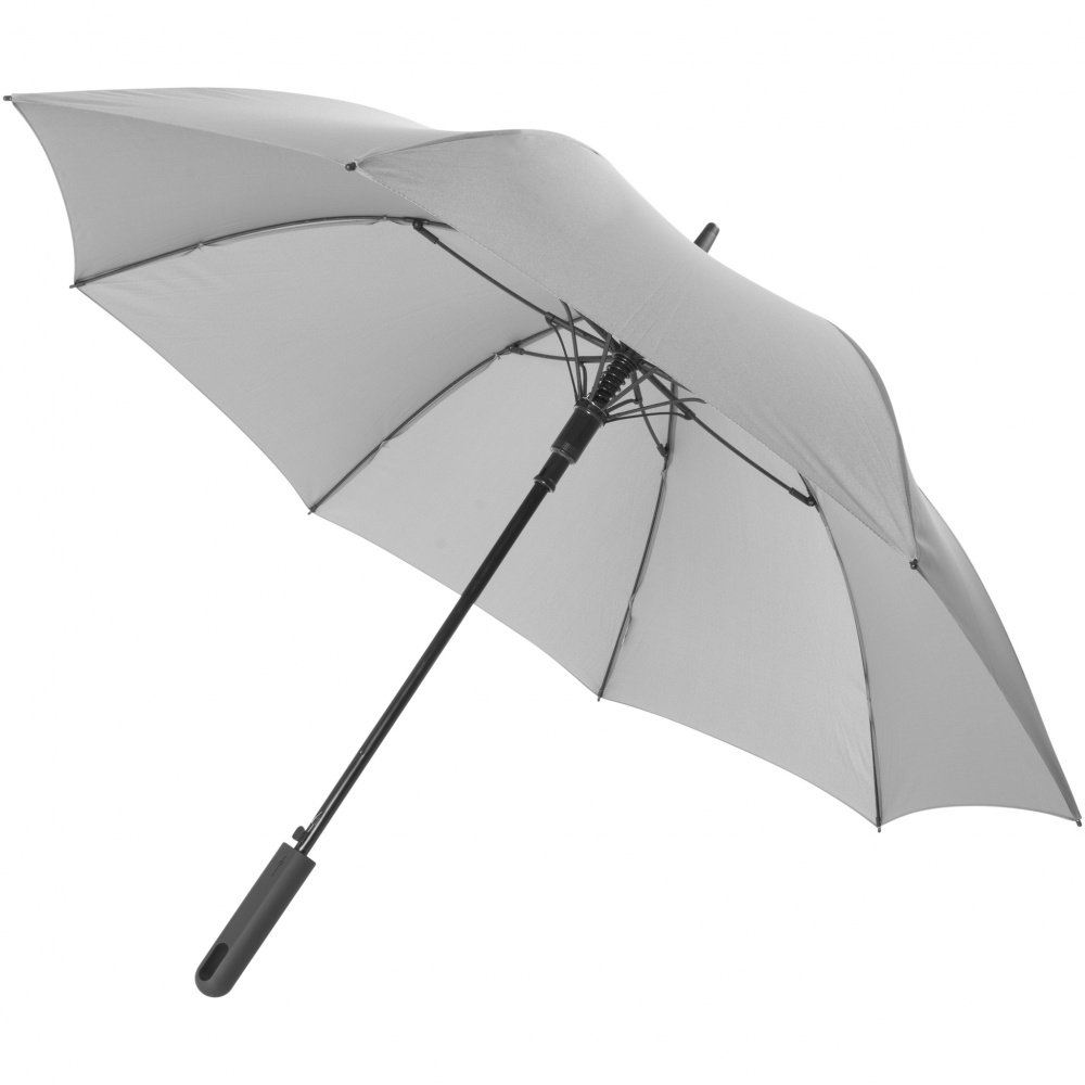 Logo trade business gifts image of: 23" Noon automatic storm umbrella, grey