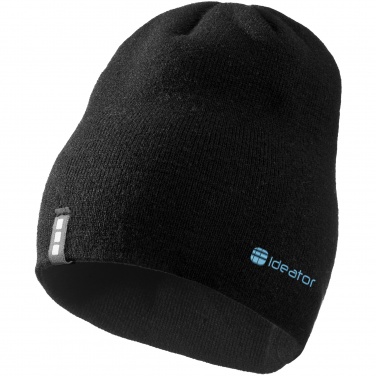 Logo trade corporate gifts picture of: Level Beanie, black