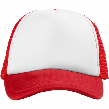 Logo trade promotional items image of: Trucker 5-panel cap, red