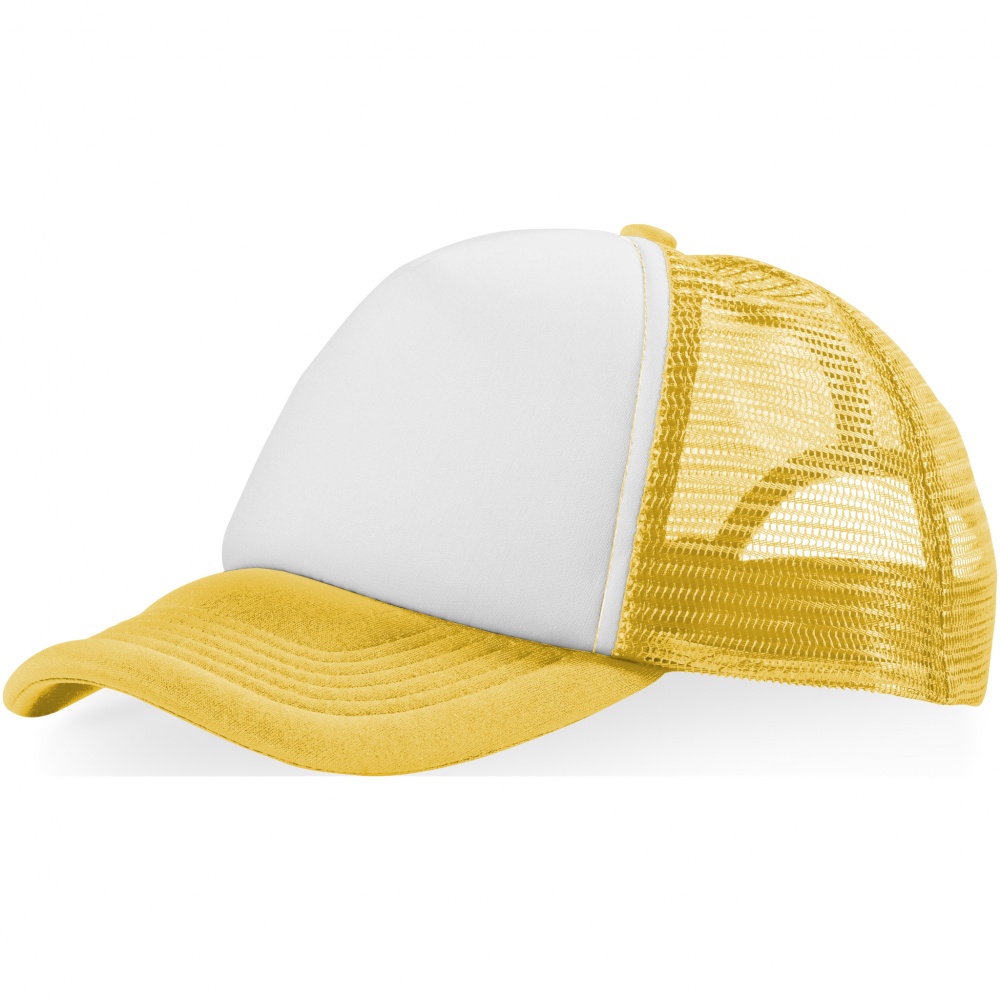 Logotrade advertising product picture of: Trucker 5-panel cap, yellow