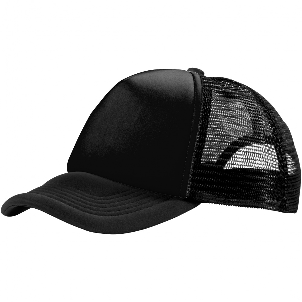 Logotrade advertising product picture of: Trucker 5-panel cap, black