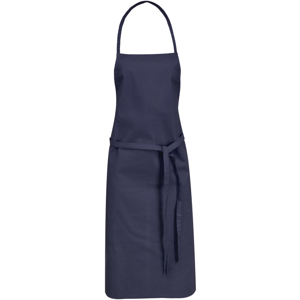 Logo trade business gifts image of: Reeva Cotton Apron, navy