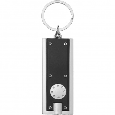 Logotrade promotional item image of: Castor LED keychain light, black