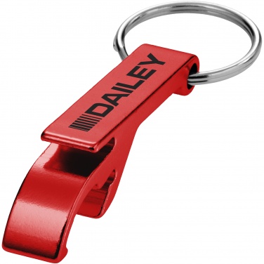 Logotrade business gift image of: Tao alu bottle and can opener key chain, red