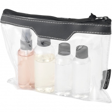 Logotrade corporate gifts photo of: Munich airline approved travel bottle set, black