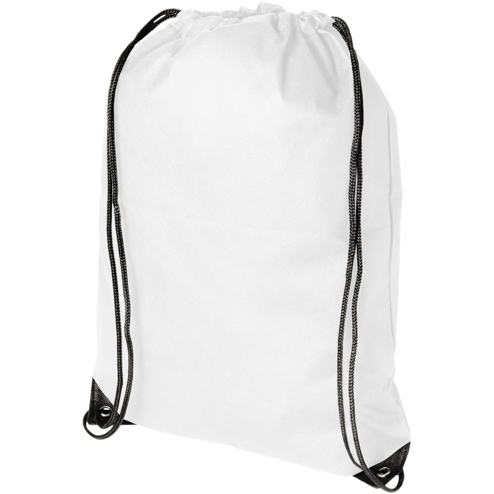 Logotrade promotional giveaways photo of: Evergreen non woven premium rucksack eco, white
