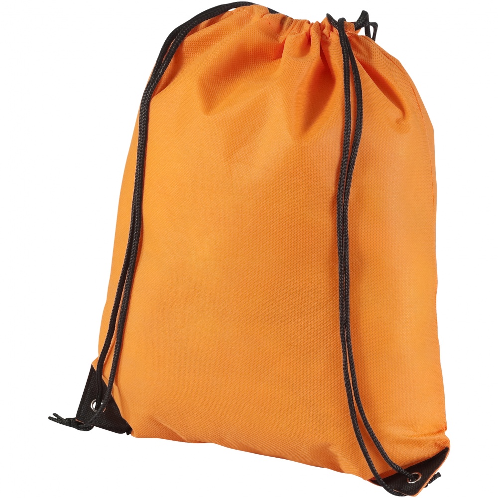 Logo trade promotional item photo of: Evergreen non woven premium rucksack eco, orange