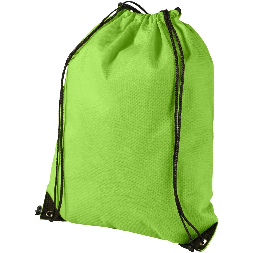 Logo trade promotional gifts picture of: Evergreen non woven premium rucksack eco, light green