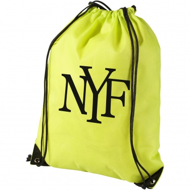 Logotrade promotional product picture of: Evergreen non woven premium rucksack eco, light green