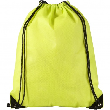 Logotrade advertising products photo of: Evergreen non woven premium rucksack eco, light green