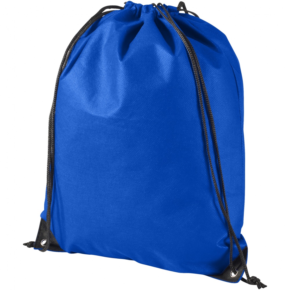 Logo trade promotional gifts picture of: Evergreen non woven premium rucksack eco, blue