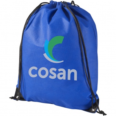 Logo trade promotional giveaways picture of: Evergreen non woven premium rucksack eco, blue