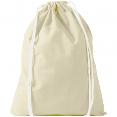 Logotrade promotional gift image of: Oregon cotton premium rucksack, natural white