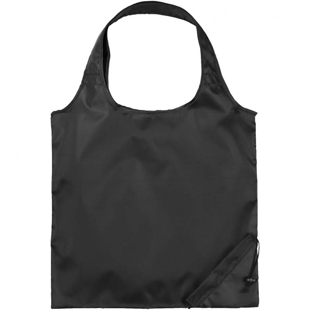 Logo trade corporate gifts picture of: Folding shopping bag Bungalow, black color