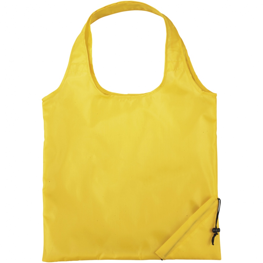 Logo trade promotional giveaways image of: The Bungalow Foldaway Shopper Tote, yellow