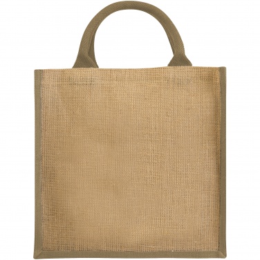 Logo trade promotional products image of: Chennai jute gift tote, beige